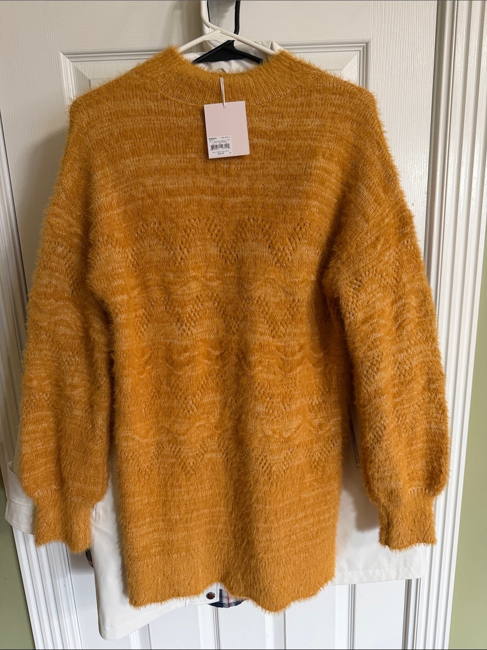 LC Lauren Conrad Fuzzy Turtleneck Sweater - Gold Crown